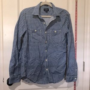 AEO Blues Stripes BUTTON DOWN